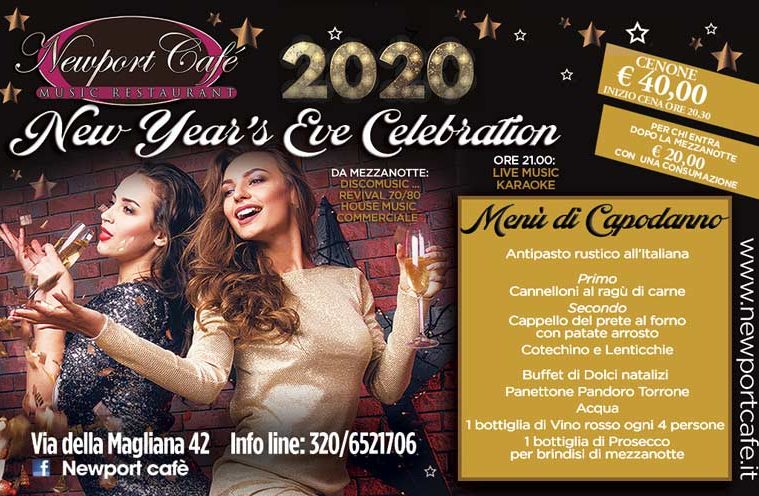 capodanno 2022 newportcafe roma
