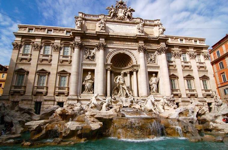 capodanno roma 2016 fontana di trevi